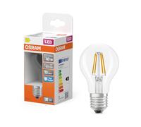 OSRAM Lámpara LED forma de estrella, filamento A40, 6500 K, luz diurna blanca fría, 3,4 W, E27, transparente, 470 lm, 15.000 h, para lugares de trabajo, iluminación de oficinas