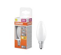 OSRAM Lámpara LED forma de vela estrella, filamento B15, 2700 K blanco cálido, 1 W, E14, mate, 136 lm, 15.000 h, para luminarias pequeñas, luminarias decorativas