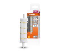 OSRAM Lámpara LED LED Line con casquillo retrofit R7s, 13 W / 1521 lm, luz blanca fría y clara con 6500 K, no regulable. IP20, vidrio sin plomo, 28 mm DM, paquete de 6