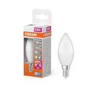 Osram Lámpara LED LED Superstar Classic en forma de B con tres escenas de luz: Relax, Active, Sleep. De plástico esmerilado, 4,9 W, casquillo E14, temperatura de color 2700-4000 K, paquete de 6