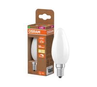 OSRAM Lámpara LED mini vela Classic B40 filamento 2,5W E14 mate | LED Classic B 40 Filament DIM Energy efficiency class B, LED Lamps, blanco, 35 mm dia, 50000 h, Paquete de 1