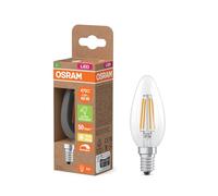 OSRAM Lámpara LED mini vela Classic filamento B40, 2,5 W, E14, transparente, forma de vela, adecuada para lámparas de pared, lámparas de noche, lámparas de comedor