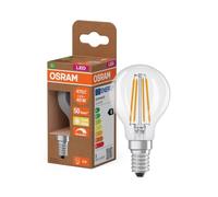 OSRAM Lámpara LED mini vela Classic P40 filamento 2,5W E14 transparente | LED Classic P 40 Filament DIM Energy efficiency class B, LED Lamps, Claro, 45 mm dia, 50000 h, Paquete de 1
