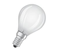 OSRAM Lámpara LED P40 de LED Star P40 de para el zócalo E14, forma de caída, vidrio mate, 470 lúmenes, blanco tibio (2700k), reemplazo de bombillas de 40W convencionales, 2 paquete de 2