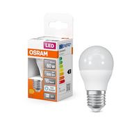 OSRAM Lámpara LED P60 de LED Star de para enchufe E27, forma de caída, aspecto mate, 806 lúmenes, blanco cálido (2700k), reemplazo de bombillas convencionales de 60 W, no dimmables, 1 paquete