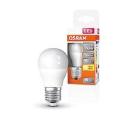 OSRAM Lámpara LED P60 de LED Star de para enchufe E27, forma de caída, aspecto mate, 806 lúmenes, blanco cálido (2700k), reemplazo de bombillas convencionales de 60 W, no dimmables, 1 paquete