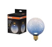 OSRAM Lámpara LED plana de cristal DECOR, redonda, azul, E27