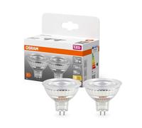 OSRAM Lámpara LED reflectora de estrella, GU5.3 base, vidrio transparente ,Blanco cálido (2700K), 345 Lumen, sustituto de 35W-iluminante 2-paquete