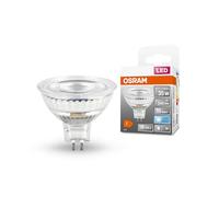 OSRAM Lámpara LED reflectora de estrellas, GU5.3 base, vidrio transparente ,Blanco frío (4000K), 345 Lumen, sustituto de 35W-iluminante 1-paquete