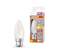 OSRAM Lámpara LED regulable Superstar con una reproducción cromática especialmente alta (CRI90), B22d base, vidrio esmerilado ,Blanco cálido (2700K), 470 Lumen, sustituto de 40W-iluminante 1-paquete