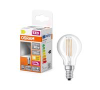 OSRAM Lámpara LED regulable Superstar con una reproducción cromática especialmente alta (CRI90), E14 base, Óptica de filamentos,Blanco cálido (2700K), 470 Lumen, sustituto de 40W-iluminante 1-paquete