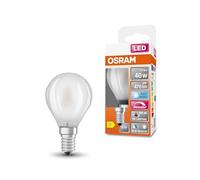OSRAM Lámpara LED regulable Superstar con una reproducción cromática especialmente alta (CRI90), E14 base, vidrio esmerilado ,Blanco frío (4000K), 470 Lumen, sustituto de 40W-iluminante 1-paquete