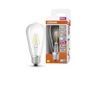 OSRAM Lámpara LED regulable Superstar con una reproducción cromática especialmente alta (CRI90), E27 base, Óptica de filamentos,Blanco frío (4000K), 730 Lumen, sustituto de 60W-iluminante 1-paquete
