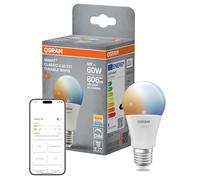 OSRAM SMART+ MATTER CLASSIC shapes Tunable white A-Form LED-Lampe Kunststoff Matt 9 W 806 lm Matter Smartspeaker-Kompatibel Dimmbar Energieeffizienzklasse: F