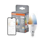 OSRAM Lámpara LED SMART+ B40 4,9 W E14 vela blanca sintonizable | SMART+ MATTER Tunable White Classic, LED Lamps, blanco, 39 mm dia, 20000 h, Paquete de 1