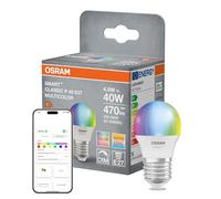 OSRAM Lámpara LED SMART+ P40 RGBW E27, forma de mini bola, con Wi-Fi, controlable con aplicación, compatible con Matter, Alexa, Google Assistant
