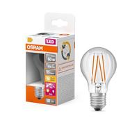 OSRAM Lámpara LED Star+ con sensor de luz diurna, E27 base, Óptica de filamentos ,Blanco cálido (2700K), 806 Lumen, sustituto de 60W-iluminante 1-paquete