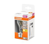 OSRAM Lámpara LED Star de filamento claro, base B22d, blanco cálido (2700K), forma de bombilla, sustituye a las bombillas convencionales de 40W, paquete de 1