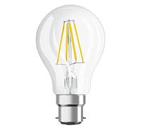 OSRAM Lámpara LED Star de filamento claro, casquillo B22d, blanco frío (4000K), forma de bombilla, juego de recambio para bombillas convencionales de 60W, paquete de 1