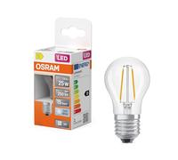 OSRAM Lámpara LED Star Globe P25 Filamento 1.8W Transparente E27 | LED Star Classic P 25 Filament, LED Lamps, Claro, 45 mm dia, 15000 h, Paquete de 1