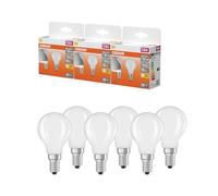 OSRAM Lámpara LED Star mini forma esférica, filamento P25, 2700 K blanco cálido, 1,8 W, E14, mate, 250 lm, 15.000 h, para luminarias de sobremesa y colgantes, antideslumbrante.,3-Pack