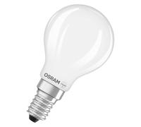 OSRAM Lámpara LED Star mini forma esférica, filamento P25, 2700 K blanco cálido, 1,8 W, E14, mate, 250 lm, 15.000 h, para lámparas de mesa, lámparas decorativas, antideslumbrante.