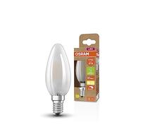 OSRAM Lámpara LED SUPERSTAR+ CLASSIC B GLFR 40, E14, forma mini vela, 2.9W, 470lm, 2700K, luz blanca cálida, regulable, tecnología filamento LED, optimo consumo de energía nergética B