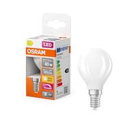 OSRAM Lámpara LED Superstar P40 Globe Filament regulable, 2700 K blanco cálido, 3,4 W, E14, mate, 470 lm, 15.000 h, para luminarias de sobremesa y colgantes, antideslumbrante.