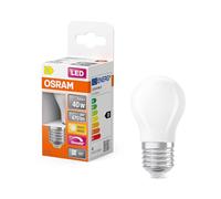OSRAM Lámpara LED Superstar P40 Globe Filament regulable, 2700 K blanco cálido, 3,4 W, E27, mate, 470 lm, 15.000 h, para luminarias de sobremesa y colgantes, antideslumbrante.