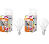 OSRAM Lámpara LED Superstar P40 Globo Filamento DIM 3.4W E14 (Paquete de 2)