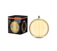 OSRAM Lámpara LED Vintage 1906 BigBall45, 12 W (550 lm), blanco cálido de 1800 K, carcasa de plástico ámbar, casquillo E27, tecnología de filamento magnético, regulable