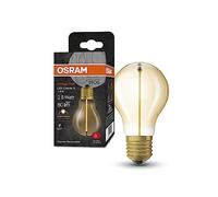 OSRAM LED-Lampen, Vintage-Edition, 8 Watts Ersatz, E27, A-shape, 2700 Kelvin, Warm weiß, Klares Glas, single Pack