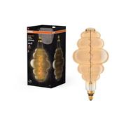 OSRAM Lámpara LED Vintage 1906 dorada, 4,8 W, 360 lm, forma de colmena con 200 mm de diámetro y casquillo E27, luz blanca cálida, filamento regulable, vida útil de hasta 15.000 horas