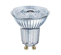 OSRAM Lámpara reflectora Superstar, GU10 base, vidrio transparente ,Blanco cálido (2700K), 350 Lumen, sustituto de 50W-iluminante 6-paquete