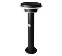 OSRAM Lámpara solar de exterior ENDURA Style, carcasa de acero inoxidable, color negro, IP44, con sensor de movimiento y luz diurna, alimentación solar, adecuada para entradas y terrazas