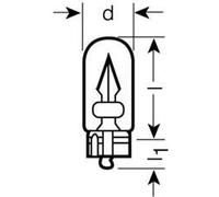 OSRAM Lámpara W3W ORIGINAL halógena para R.V.I.: Série B (Ref: 2841-02B)