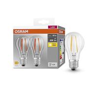 OSR 854064098 - Lámpara LED base E27, 6,5 W, 806 lm, 2700 K, paquete de 2