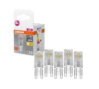 OSRAM Lamps Lámpara LED Star PIN, G9 base, vidrio transparente,Blanco cálido (2700K), 200 Lumen, sustituto de 20W-ilumite 5-paquete