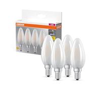 OSRAM LED BASE B40, paquete de 4 bombillas, reemplaza bombillas