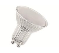 OSRAM LED BASE PAR16 50, lámparas LED reflectoras de vidrio para casquillo GU10, blanco cálido (2700K), reemplazo para lámparas spot convencionales de 50W, caja de 5 lámparas