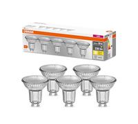 OSRAM LED Base PAR16, Sockel: GU10, Nicht Dimmbar, Warmweiß, Ersetzt eine herkömmliche 35 Watt Lampe, 36 Grad Abstrahlwinkel, 5-er Pack