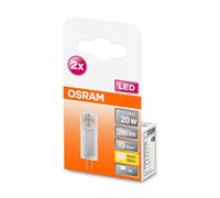 OSRAM LED bi-pin base G4 1.5W 2,700K claro 2-pack