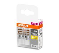 OSRAM LED bi-pin lámpara G9 1.9W 2,700K claro 3 unidades