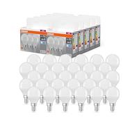 OSRAM LED Classic P40, lámparas LED de filamento esmerilado de vidrio para E14, forma de vela, blanco frío (4000K), 470 lúmenes, sustituye a las bombillas convencionales de 40W, caja de 30 lámparas