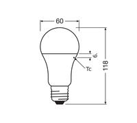 OSRAM LED Classic Star, mate, E27, 10 W, 4.000 K, 1.055 lm EC:EPREL:1612040