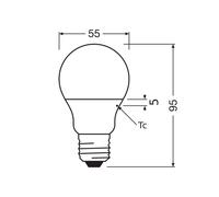 OSRAM LED Classic Star, mate, E27, 4,9 W, 2.700 K, 470 lm EC:EPREL:1612035