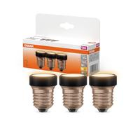 OSRAM LED FLAT Lámpara, paquete de 3 bombillas, ultra compacta, reemplaza bombillas incandescentes tradicionales de 28W, 3.5W, blanco cálido, E27