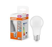 OSRAM LED Lampe mit E27 Sockel, Kaltweiss (4000K), klassiche Birnenform, 8.5W, Ersatz für 60W-Glühbirne, matt, LED STAR CLASSIC A
