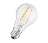 OSRAM LED-Lampe, Sockel: E27, Warm White, 2700 K, 7 W, Ersatz für 60-W-Glühbirne, klar, LED BASE CLASSIC A