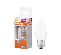 OSRAM LED-Lampe Star Kerzenform B40 Filament, 4000 K neutralweiß, 3,4 W, E27, matt, 470 lm, 15.000h, für Kronleuchter, dekorative Einbauten